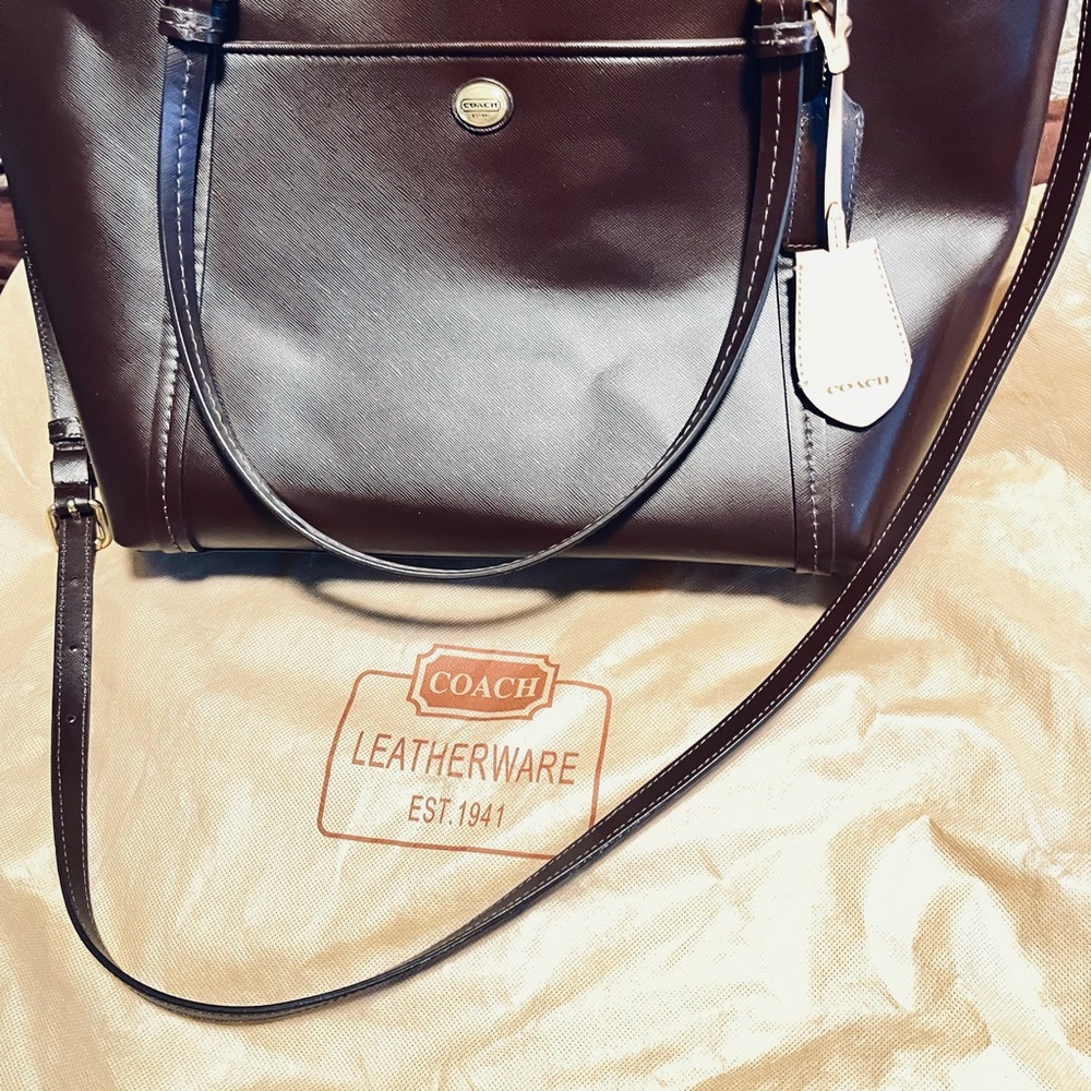 Peyton Leather Tote Bag